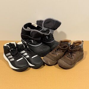Kids Black and Brown Shoes Collection
